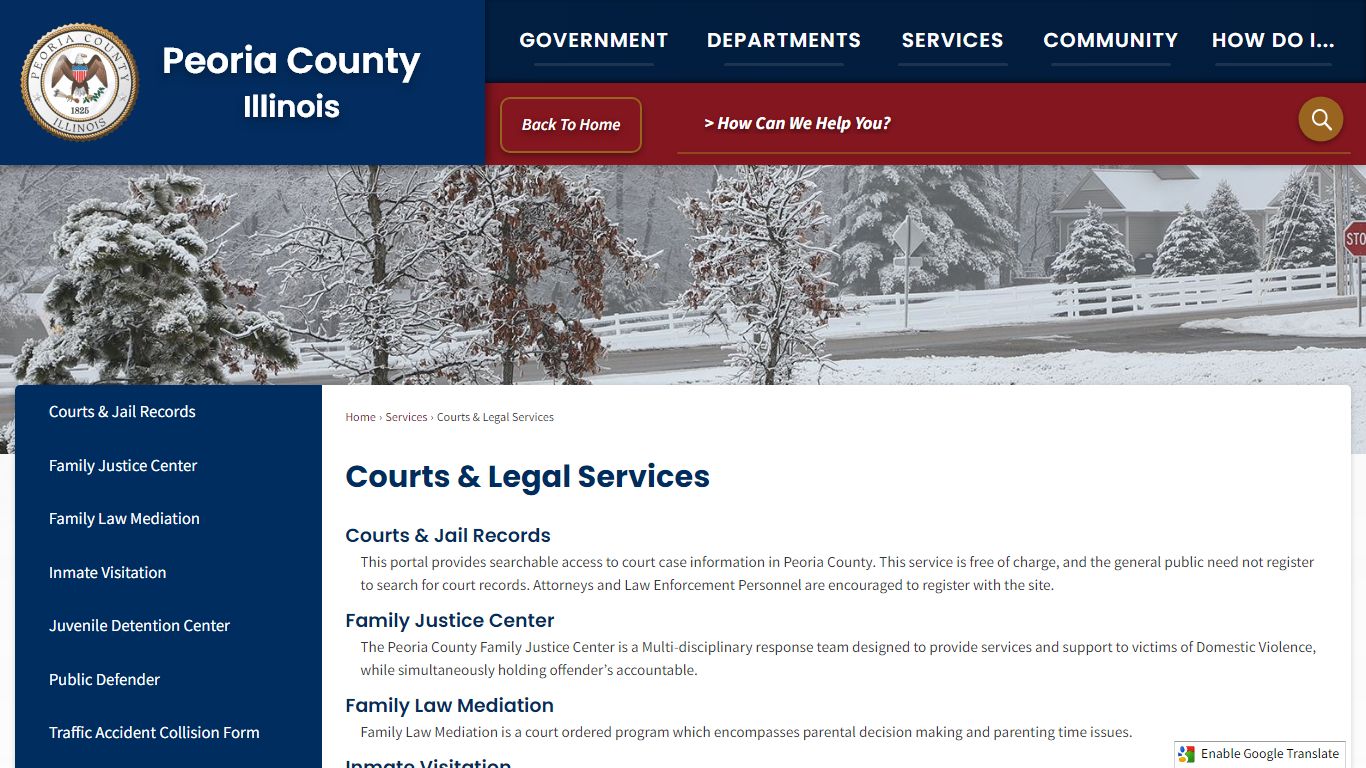 Courts & Legal Services | Peoria County, IL