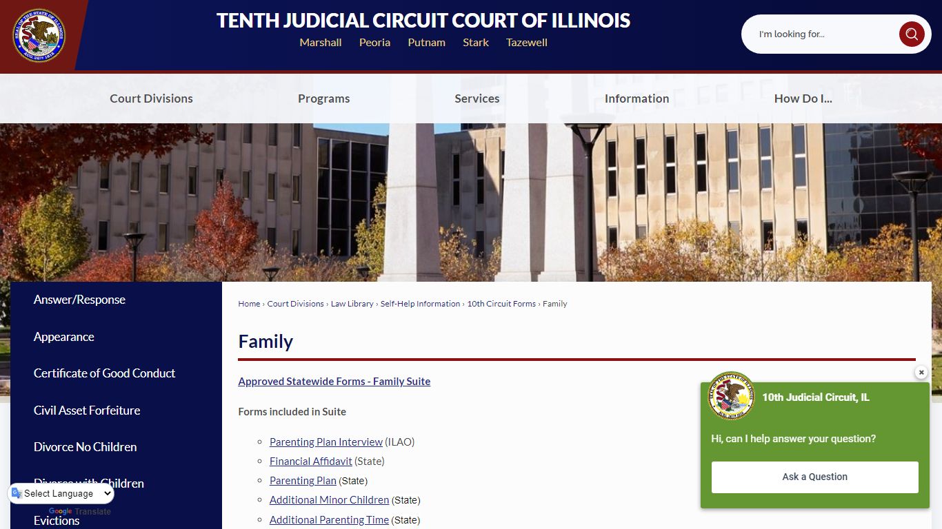 Family | Peoria County Tenth JCC, IL